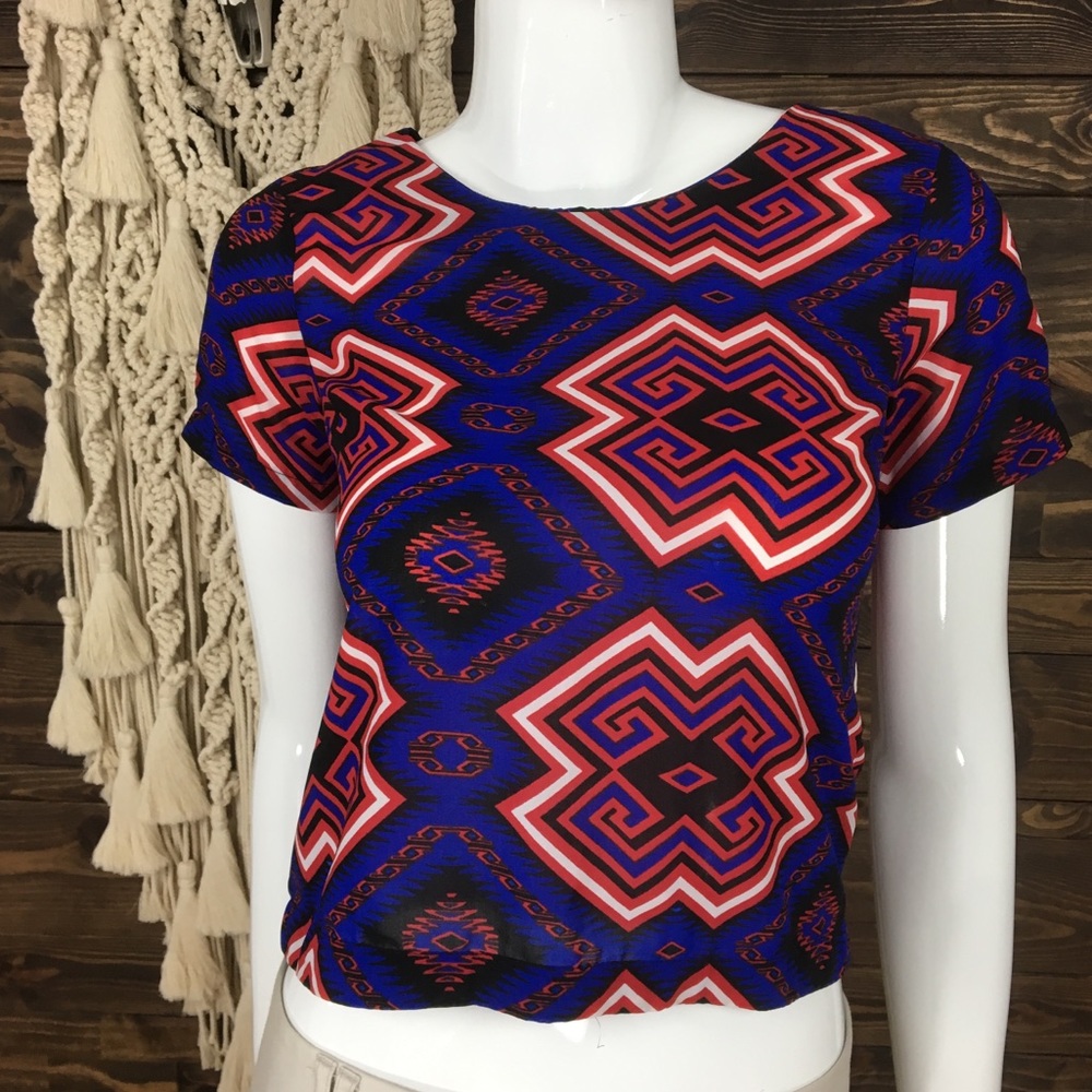 Fun & Flirt | Geometric Aztec Top